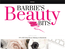 Tablet Screenshot of barbiesbeautybits.com